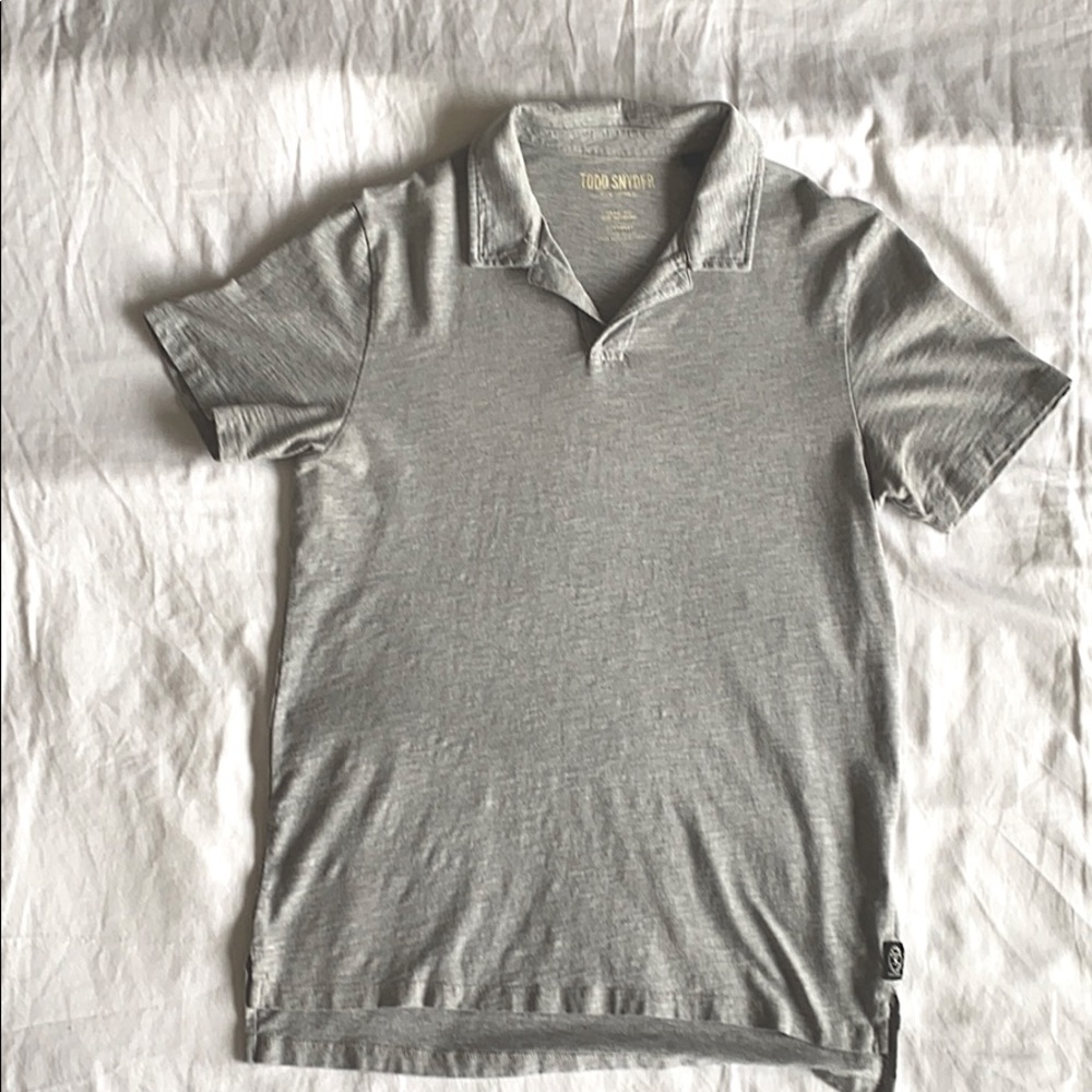 Todd Snyder grey polo